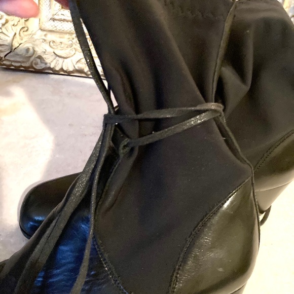 CHARLES DAVID leather+ neoprene booties - Picture 4 of 8